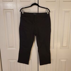 7th Avenue black ankle pants